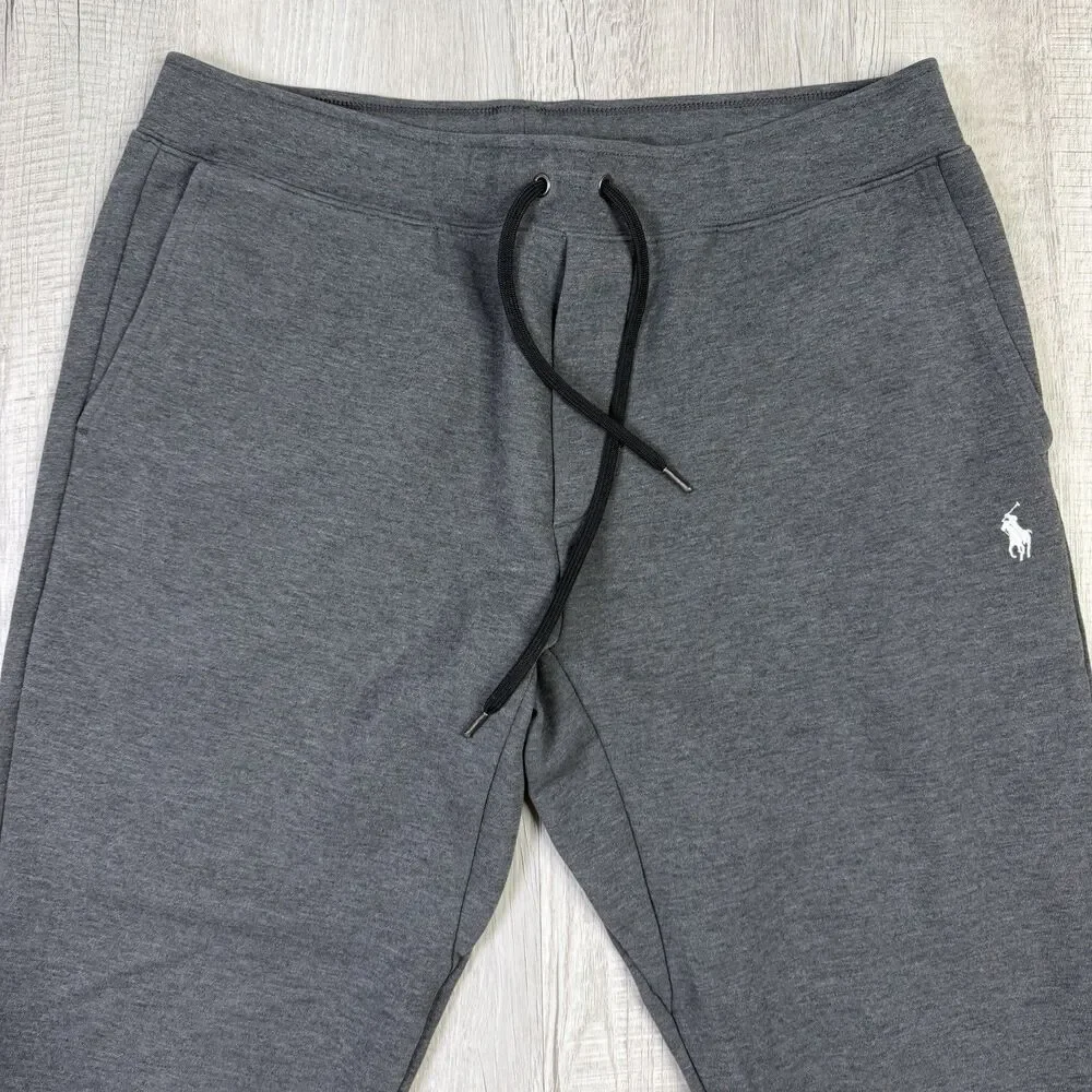 Polo Ralph Lauren Double Knit Jogger Sweatpants Grey Mens Size Large Exc! X